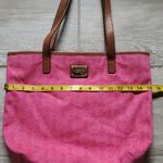 Michael Kors Pink Logo Canvas Tote Photo 11