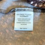 Garnet Hill  Faux Wrap Maxi Dress Brown Stretch Tencel Jersey V Neck Womens Large Photo 8