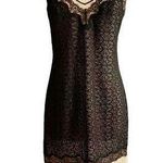 Victoria's Secret  Black Lace Slip Dress Nude Illusion Mesh Nightgown Small EUC Photo 0