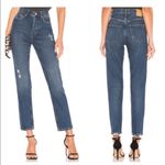 ANINE BING  Peyton High Rise Jeans in Navy Photo 1