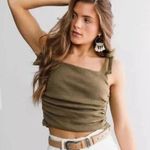 Free People NWOT  Boulevard Tank XS oregano Photo 0