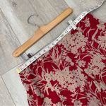 Banana Republic Skirt floral midi womens Red size 10 classic contemporary retro Photo 2