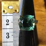 Teal Color Changing Fluorite Sterling Silver Ring Size 8.75 Green Photo 6
