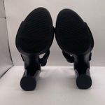 Anne Klein  I Flex Sizes 7.5 Black Fabric Memory Foam Sandal Shoes 3 3/4 in Photo 6