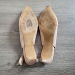 Franco Sarto  Womens Dayanara Slingback Heels Pointed Toe Knot Suede Beige sz 10 Photo 10