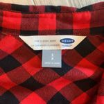 Old Navy Women’s  red & black plaid button down size Small Photo 2