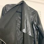 2X pLeather crop zip up long sleeve blouse Photo 6