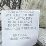 Rose + Olive  Paisley Print Short Sleeve Top L Round Neck Loose Fit Drapey Photo 7