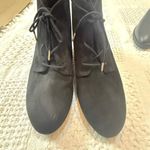Dr. Scholl's 10 Ceelia faux suede wedge lace up ankle boot 2587 Black Photo 3