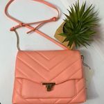A New Day NWT Coral Quilted Crossbody Bag Photo 0