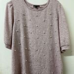 Alison Andrews Elegant Pink Blouse with Pearl Accents Photo 4