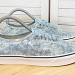 Vans  Authentic Denim Destroy Acid Wash Canvas Sneakers Blue 6.5‎ Men 8 Women Photo 0