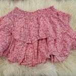 Le Lis Pink Floral Smocked Top and Skirt Set Photo 1