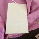 Sabo Skirt Sabo Catriona Mini Satin dress Pastel Pink Florent Patchwork print Size 8 Photo 8