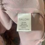 SALONI Silk Floral Ruffle Mini Dress Multicolor Light Pink Lined Slip Size 8 Photo 9