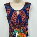 Rabbit‎ Rabbit Rabbit Midi Dress Womens 6 Multicolor Aztec Southwest Sleeveless Photo 2