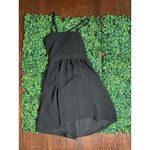 Aritzia  Wilfred Black Tie Front Cut Out Mini Dress Size 0 Photo 1