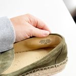 Talbots  Quinn Platform Suede Espadrille Shoes Deep Moss Green 8.5 Photo 5