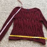 American Eagle  crochet open knit oxblood s… Photo 6