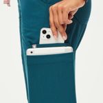 FIGS Womens New  High Waisted Yola W Yoga Scrub Pants Caribbean Blue 5XLR Photo 4