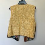 Handmade Reversible Vest Women’s One Size Cats Floral Textured Open Front Grannycore Photo 4