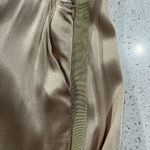 NBD Size XS Harmony Pant Satin Champagne Tuxedo Stripe Straight Leg High Rise Photo 9