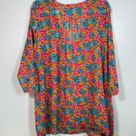 Natural Life  L/XL Boho Floral Cotton Tunic Dress Cover Up Lightweight India Photo 4