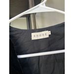 RHODE Lainey Velvet Midi Wrap Dress Black Womens Size XS Photo 7