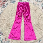 I am gia silky pink flare pants size small Photo 5