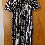 Trina Turk Dress Black White Abstract Print 2 NWT Photo 0
