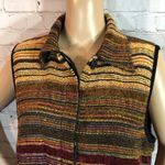 Dress Barn  Knit Vest Metallic Threads Vint… Photo 1