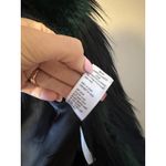 BLANK NYC Women's Black/Blue Furry Peacock Faux Fur Vest Photo 3