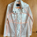Hurley  TRON Legacy Jacket White Neon Orange Lightweight Nylon Windbreaker Size L Photo 0