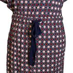 Como Blu Geometric Print Dress Red White Blue Patriotic NWT Size‎ P/S July 4th Photo 3