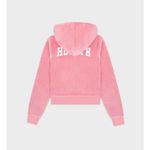 Sporty & Rich Health Ivy Velour Zipped Hoodie Pink Women’s Small Retro Sporty Photo 4