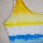 ONIA NEW ‎ Rachel Watercolor Stripe Scoop Back Swimsuit, size M Photo 5