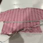 ZARA Pink Striped Short Sleeve Ruffle Top Size S Photo 6
