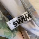 American Apparel American Appael Swim Floral White green High Waist Bikini Swimwear Size Medium Photo 2