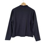 Woolrich ‎ Full Zip Short Jacket in Black Stretch Cotton, Size Medium Photo 9