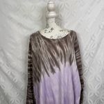 AnyBody Cozy Knit Tie Dye Long Sleeve Top Size 1X NWT Purple Photo 3