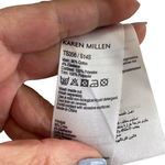 Karen Millen Gray Beaded Detail Short Sleeve Sweatshirt Women Sz 2 Photo 6