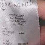 A SHORE FIT TUMMY SEPARATES WO SIZE 24 MULTICOLOR RUFFLE TIERED SWIM TOP CLEAN Photo 1