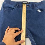 Betabrand Stretch Blue Pull On Yoga Denim High Rise Wide Leg Pants Size M Photo 11