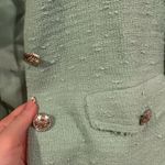 ZARA Aquamarine Textured Weave Cropped Jacket L Photo 2