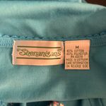 Vintage Embroidered Shirt Medium Cottagecore Floral Feminine Casual Boho Knit Blue Photo 6