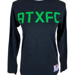 Mitchell & Ness Mitchell Ness ATXFC Black Long Sleeve Graphic Tee MLS Soccer Streetwear S Photo 0
