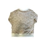 Time And Tru Womens Sweatshirt Small Animal print Leopard Relaxed fit Crew Neck Photo 2