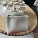 Tiffany & Co. Rare Silver Metallic Leather Mini Zip Pouch Photo 10