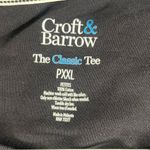 Croft & Barrow  The Classic Tee Womens Solid Black Cotton Crewneck T-Shirt PXXL Photo 2