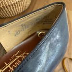 Vintage 60s 70s Imperial Block 2.5” Heel Shoes Navy Blue Black Red Grey 7 Photo 7